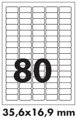 Bezpečnostní samolepicí etikety 35,6x16,9 mm