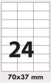 Samolepicí etikety 70x37 mm - zelené / 100 listů  