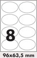 Vysoce kvalitní bílé samolepicí etikety 96x63,5 mm