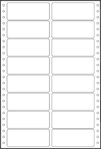 Tabelační etikety 89x36,1 mm - dvouřadé / 500 skladů