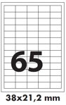 Samolepicí etikety 38x21,2 mm / 500 listů  