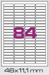 Samolepicí etikety 46x11,1 mm / 500 listů  