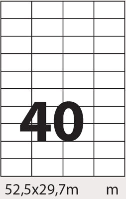 Samolepicí etikety 52,5x29,7 / 100 listů