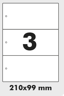 Identification tags for garders 210x99mm