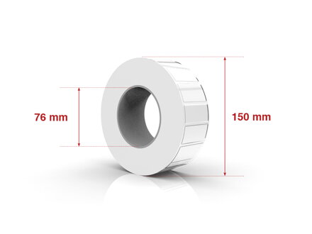 Self adhesive labels 50,8X25,4mm / 2300  labels