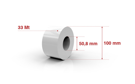 Self adhesive roll 76,2mm x 33 Mt. 