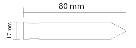 The tip 80x17mm / 3000 marpieces