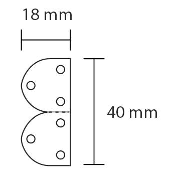 Samolepiace etikety 18x40mm / 1300 et.