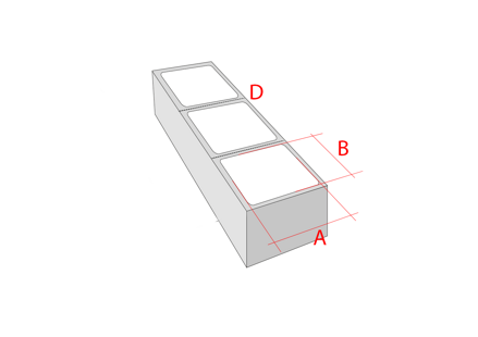 Samolepiace etikety 127 x 74   mm / 2000 et.