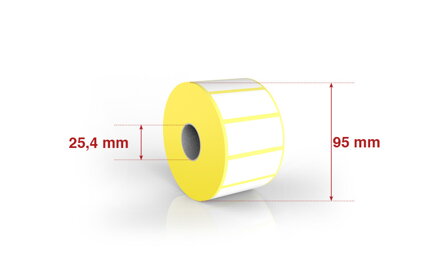 Self adhesive labels 80x40mm / 1000 labels