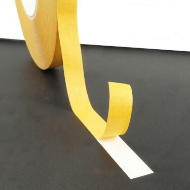 PVC double-sided adhesive tape, white / 50m