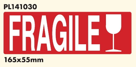 FRAGILE  165x55 mm