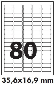 Security Self adhesive labels 35,6x16,9 mm Security Self adhesive labels 35,6x16,9 mm
