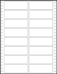 Tabelační etikety 100x36,1 mm - dvouřadé / 25 skladů