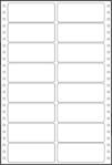 Tabelační etikety 89x36,1 mm - dvouřadé / 25 skladů