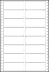 Tabelační etikety 89x36,1 mm - dvouřadé / 25 skladů