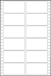 Tabelační etikety 89x48,8 mm - dvouřadé / 25 skladů