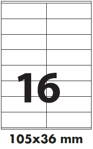 Samolepicí etikety, krycí 105x36 mm / 20 listů  