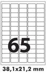 Vysoce kvalitní bílé samolepicí etikety 38,1x21,2 mm
