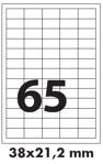 Samolepicí etikety, snímatelné 38x21,2 mm / 20 listů  
