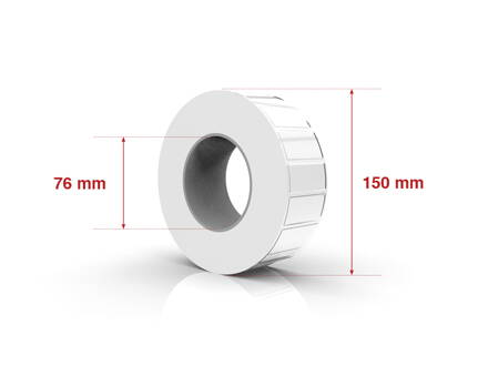 Self adhesive labels 101,6x50,8mm / 1250  labels