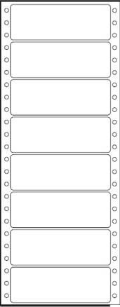 Tabelační etikety 100x36,1 mm - jednořadé / 500 skladů