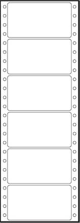 Tabelační etikety 89x48,8 mm - jednořadé / 25 skladů