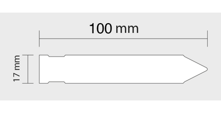 Špičky 100x17mm / 3000 značek