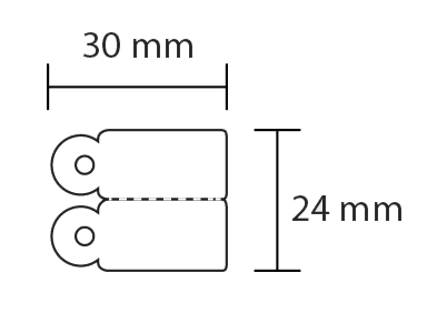 Samolepicí etikety 30x24 mm / 1500 etiket