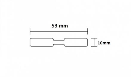 Samolepicí etikety 53x10mm / 3500 etiket