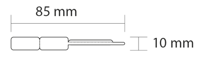 Samolepiace etikety 85x10mm / 1000 et.