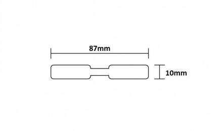 Samolepiace etikety 87x10mm / 3500 et.