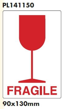 FRAGILE (červený pohár)  90 x 130 mm